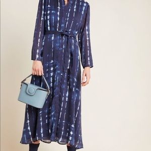 Anthropologie Cloth & Stone Bita Tie-Dyed Shirtdress Size S